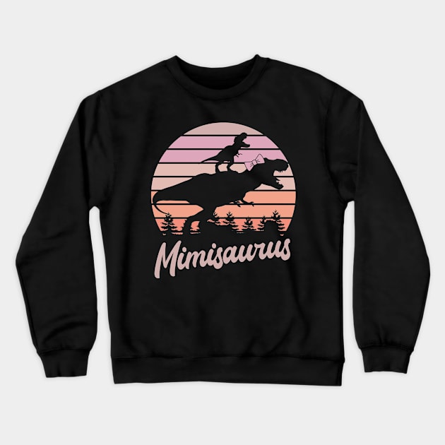 Mimisaurus T-Rex Dinosaur Crewneck Sweatshirt by ryanjaycruz